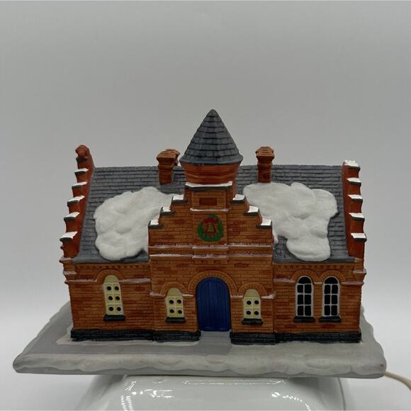 The Town Offices Rockwell's Christmas In Stockbridge Collection Hawthorne 1993 - Picture 1 of 5